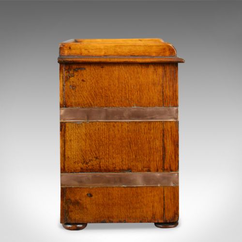fig 2. Antique Correspondence Cabinet, Scottish, Victorian, Oak, Specimen Chest c.1850