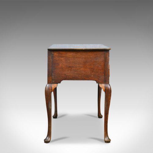 fig 2. Antique Lowboy, English, Georgian, Oak, Side Table, 18th Century Circa 1780