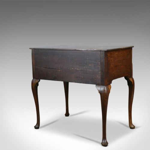 fig 3. Antique Lowboy, English, Georgian, Oak, Side Table, 18th Century Circa 1780