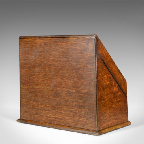 fig 2. Antique Stationery Cabinet, English, Victorian, Oak, Correspondence Chest c.1900