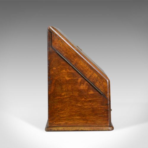 fig 4. Antique Stationery Cabinet, English, Victorian, Oak, Correspondence Chest c.1900
