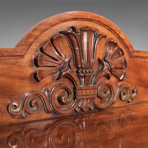 fig 2. Large William IV Antique Pedestal Sideboard in Mahogany Circa 1835