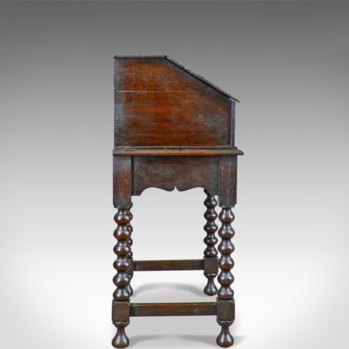 fig 2. Antique Bible Box on Stand, William & Mary, Oak, Writing, Circa 1690 and Later