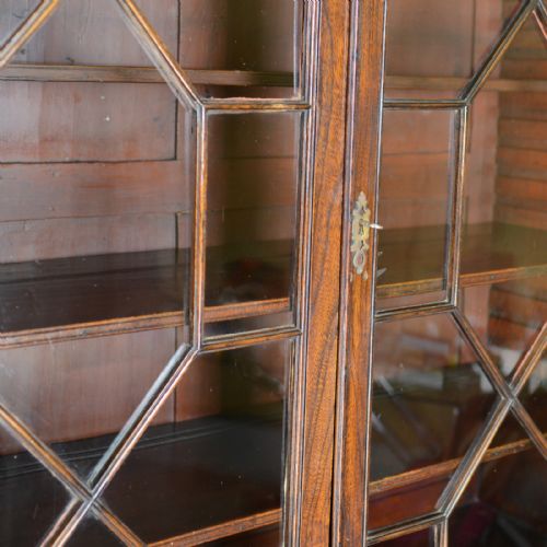 fig 3. Antique Bureau Bookcase, English, Georgian Mahogany, Circa 1800