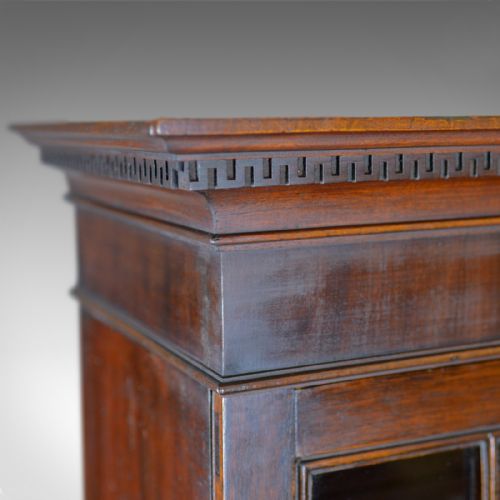 fig 5. Antique Bureau Bookcase, English, Georgian Mahogany, Circa 1800