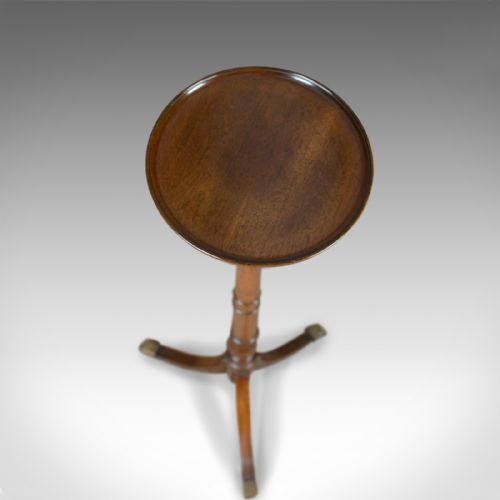 fig 1. Antique Plant Stand, English, Regency, Torchere, Mahogany, Circa 1810