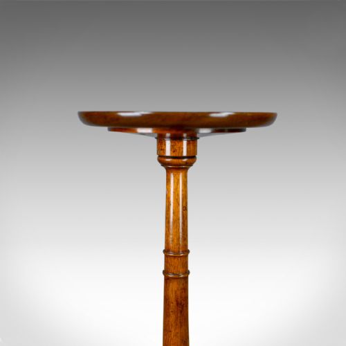 fig 3. Antique Plant Stand, English, Regency, Torchere, Mahogany, Circa 1810