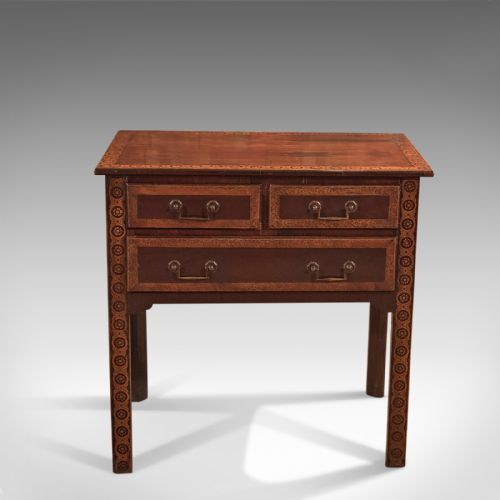 fig 2. Antique Lowboy, Early Georgian, Mahogany, Table, Side, Lamp, English c.1720