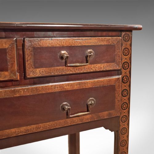 fig 3. Antique Lowboy, Early Georgian, Mahogany, Table, Side, Lamp, English c.1720