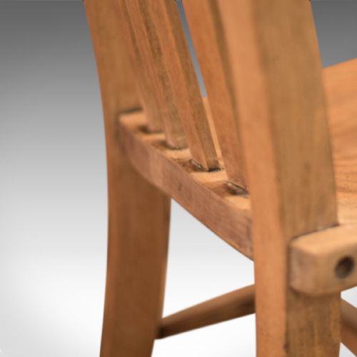 fig 4. Antique Station Chair, Victorian lath back, English Elm, Country Kitchen c1850