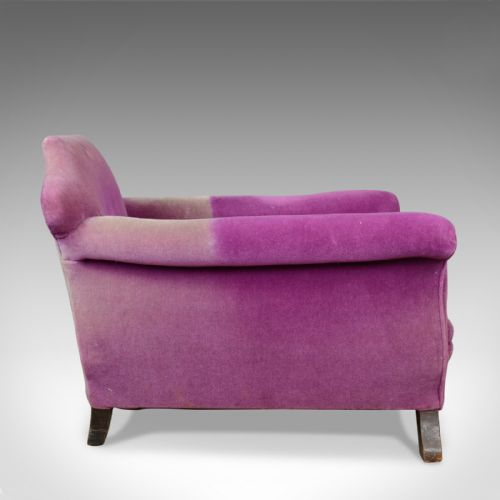 fig 2. Very Deep Antique Armchair, English, Edwardian, Club Chair, Circa 1910