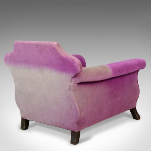fig 3. Very Deep Antique Armchair, English, Edwardian, Club Chair, Circa 1910