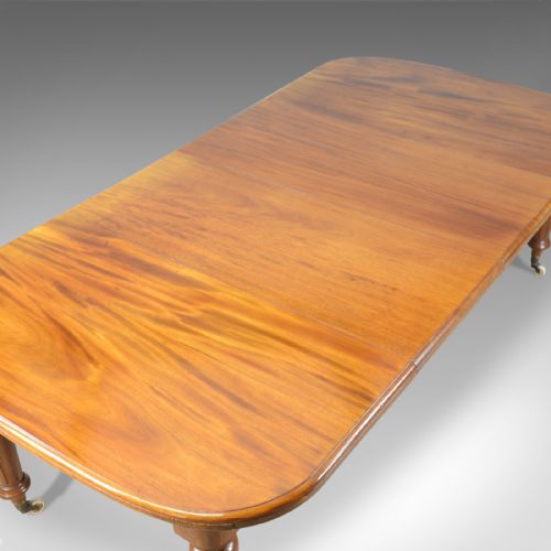 fig 4. Antique Dining Table, English, Mahogany, Victorian, Extending, Seats 10, c.1860