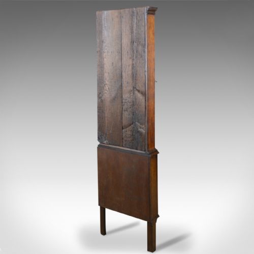 fig 4. Antique Corner Cabinet on Stand, George III, Oak, Mahogany, c.1770 and Later