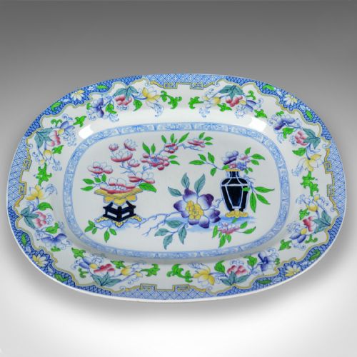 fig 1. Mintons Ovular Serving Plates, English, Early 20th Century, Ceramic Dishes