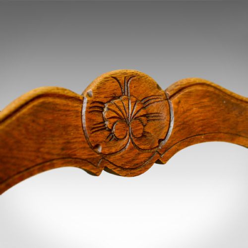 fig 4. Set of Six Antique Kitchen Chairs, French Country Dining, Circa 1910