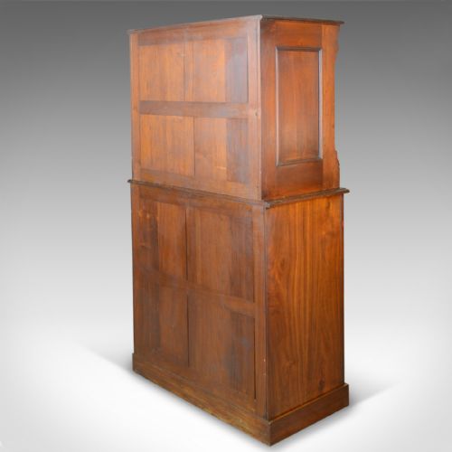 fig 6. Large Antique Filing Cabinet, English, Edwardian, Walnut, Shannon File Co. c1910