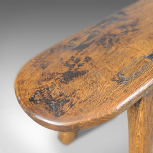 fig 3. Antique Tavern Bench, Georgian, English, Oak, Three Seater, Circa 1750