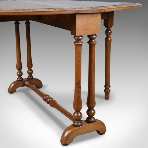fig 4. Antique, Arts & Crafts Sutherland Table, Liberty-Esque, occasional, centre c1900