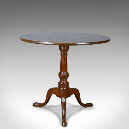 fig 1. Antique Tilt Top Table, English, Mahogany, Side, Early 19th Century, Circa 1800