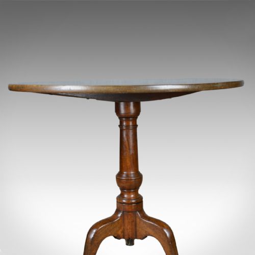 fig 3. Antique Tilt Top Table, English, Mahogany, Side, Early 19th Century, Circa 1800