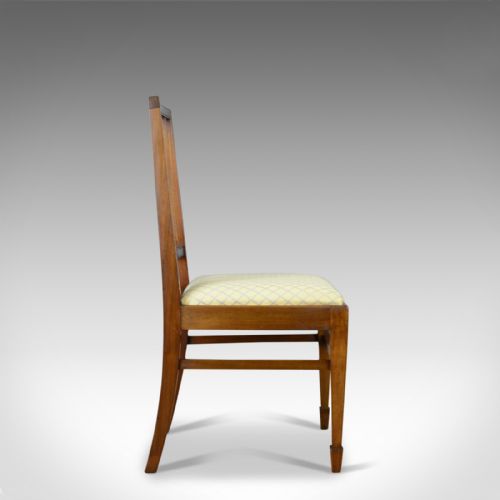fig 2. Set of Four Antique Dining Chairs, Mahogany, Edwardian Sheraton Revival c.1910
