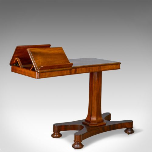 Antique Reading Table, Duet Music Stand, Manner of Gillows, Victorian Circa 1870