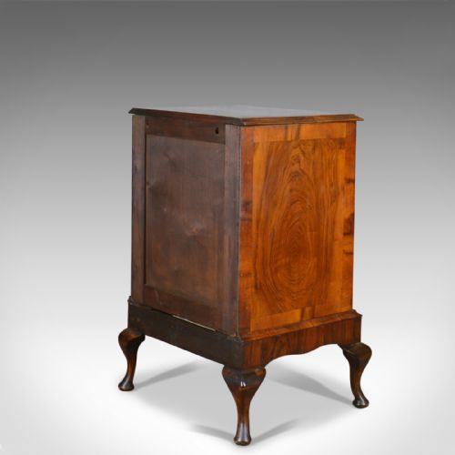 fig 3. Georgian Revival Chest of Drawers on Stand, English, Walnut Cabinet, Early C20th