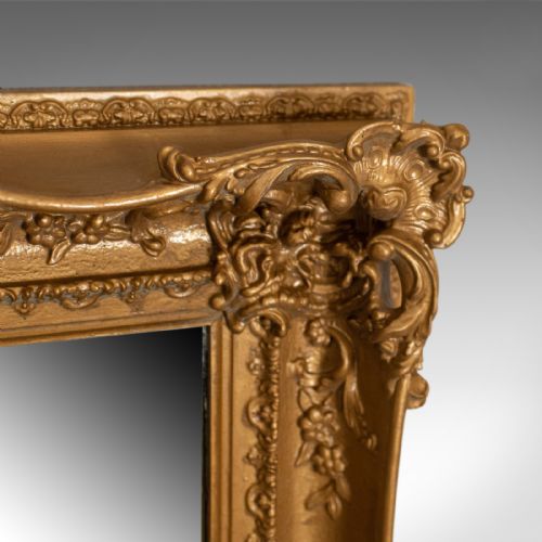 fig 3. Large Antique Mirror, Tall, Victorian, Gilt Gesso, Dressing, 19th Century c.1850