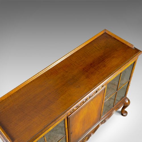 fig 4. Antique Display Cabinet, Edwardian, Walnut, Waring and Gillows Ltd, Circa 1910