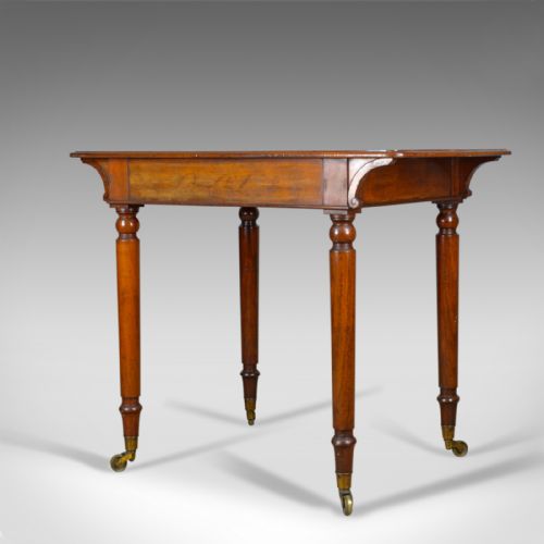 fig 3. Antique Side Table by Holland and Sons, English, Victorian, Mahogany, Circa 1860