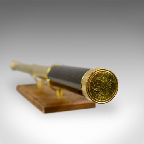 fig 1. Antique Telescope, 3 Draw, Pocket Refractor, Dollond London, Mid 19th Century