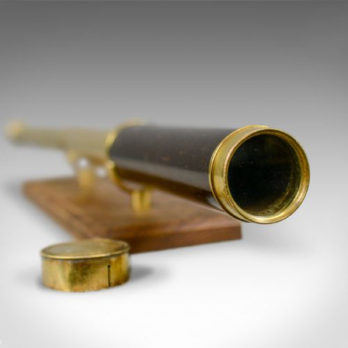 fig 3. Antique Telescope, 3 Draw, Pocket Refractor, Dollond London, Mid 19th Century
