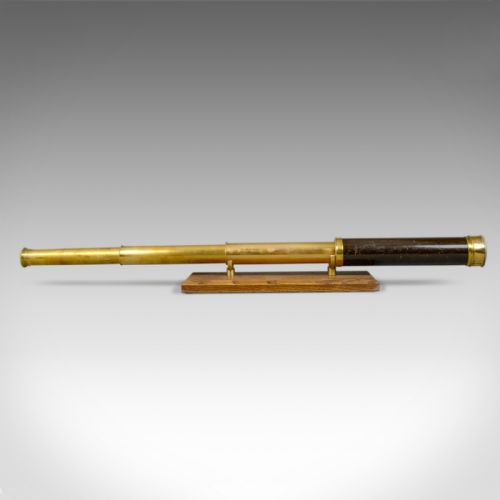 fig 4. Antique Telescope, 3 Draw, Pocket Refractor, Dollond London, Mid 19th Century