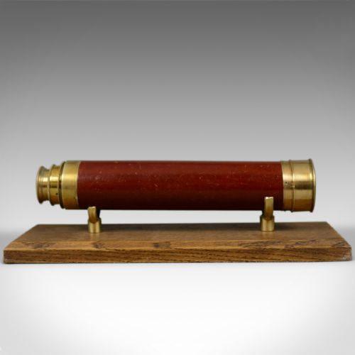 fig 1. Antique Telescope, Three Draw, Refractor, Georgian, C. West, London c.1820