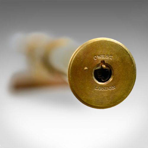fig 4. Antique Telescope, Three Draw, Refractor, Georgian, C. West, London c.1820