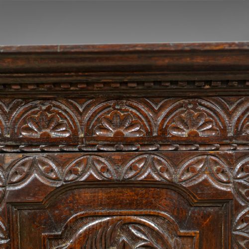 fig 4. Antique Corner Cabinet, English, Georgian, Carved, Oak, Hanging Cupboard c.1760