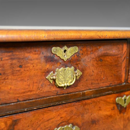fig 3. Antique Georgian Chest of Drawers, English, Walnut, 18th Century, Circa 1750