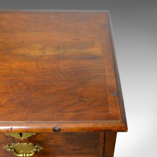 fig 4. Antique Georgian Chest of Drawers, English, Walnut, 18th Century, Circa 1750