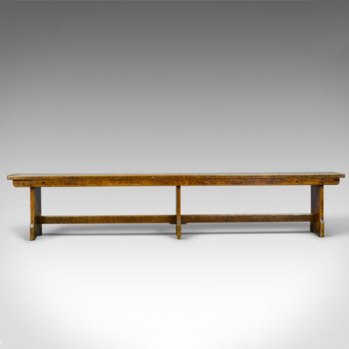 fig 1. Antique Tavern Bench, Georgian, English, Oak, Six Seater, Form, C19th, c.1810