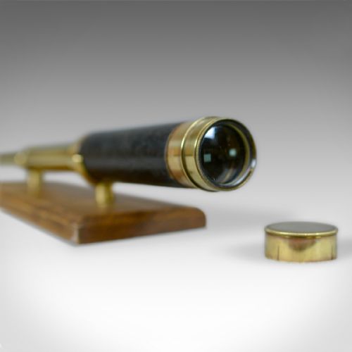 fig 3. Antique Telescope, Three Draw Refractor, J Casartelli and Son, Circa 1900