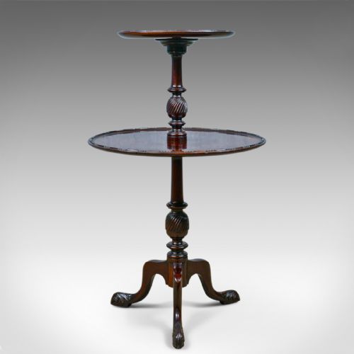 Antique Dumb Waiter, English, Victorian, Mahogany, Two Tier Table, C19th C.1890