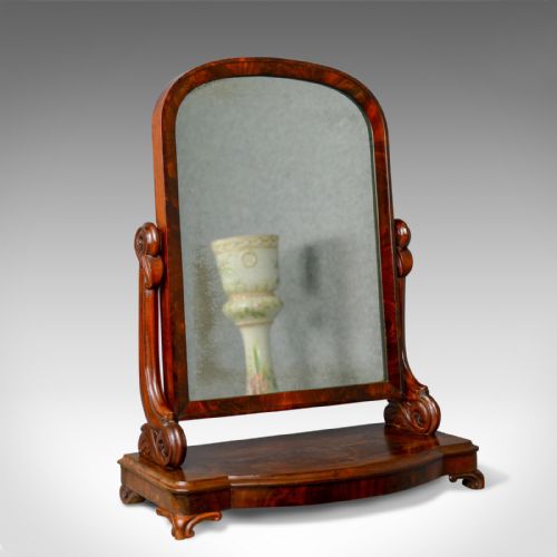 Antique Dressing Table Mirror, Victorian, Vanity, Toilet, Art Nouveau Circa 1890