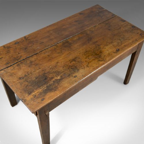 fig 3. Antique French Farmhouse Table, Oak, Kitchen, Dining, 19th Century, Circa 1850