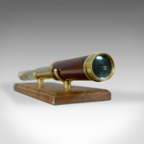 fig 2. Antique Telescope, Three Draw, Refractor, English, Georgian, Dollond, Circa 1830
