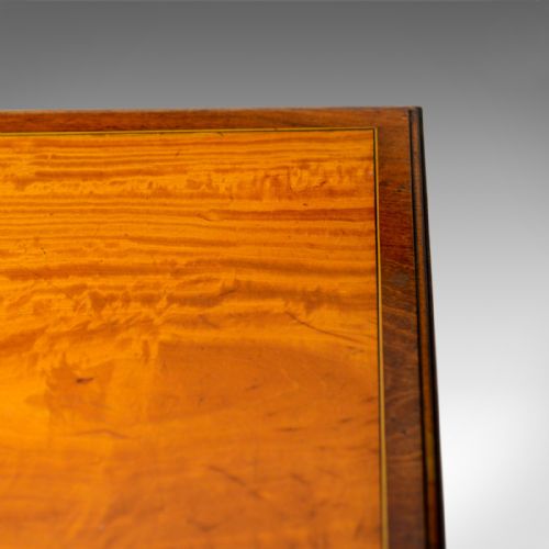 fig 4. Antique Card Table, English, Edwardian, Fold-Over, Games, Early C20th, c.1910