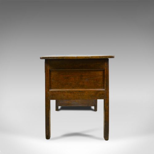 fig 4. Antique French Mayoral Clerk's Desk, Oak, Elm, Mid 19th Century, Circa 1850