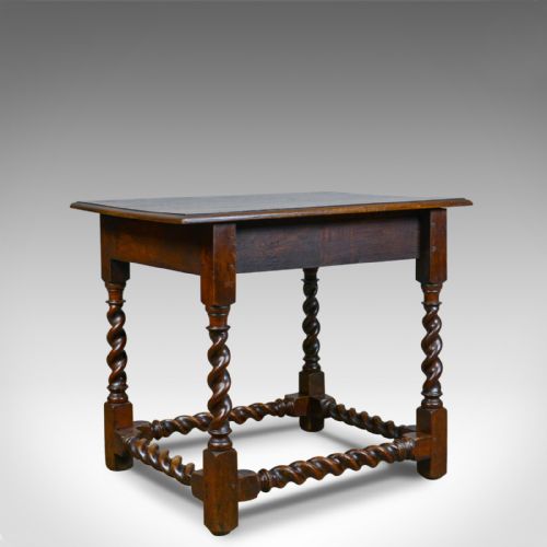 Antique Side Table, English, Victorian, English, Oak, Late C19th, Circa 1880

