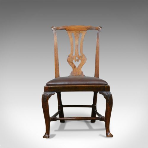 fig 1. Georgian Antique Chair, English, Mahogany, Mid Eighteenth Century