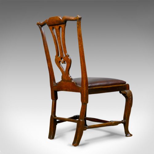 fig 3. Georgian Antique Chair, English, Mahogany, Mid Eighteenth Century